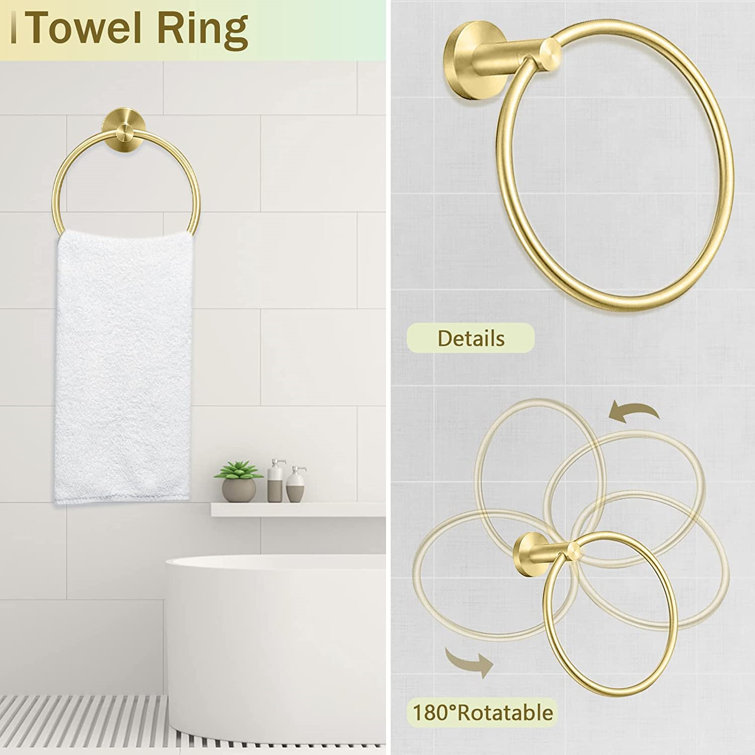 NIERBO 5 Piece Bathroom Hardware Set Wayfair Canada